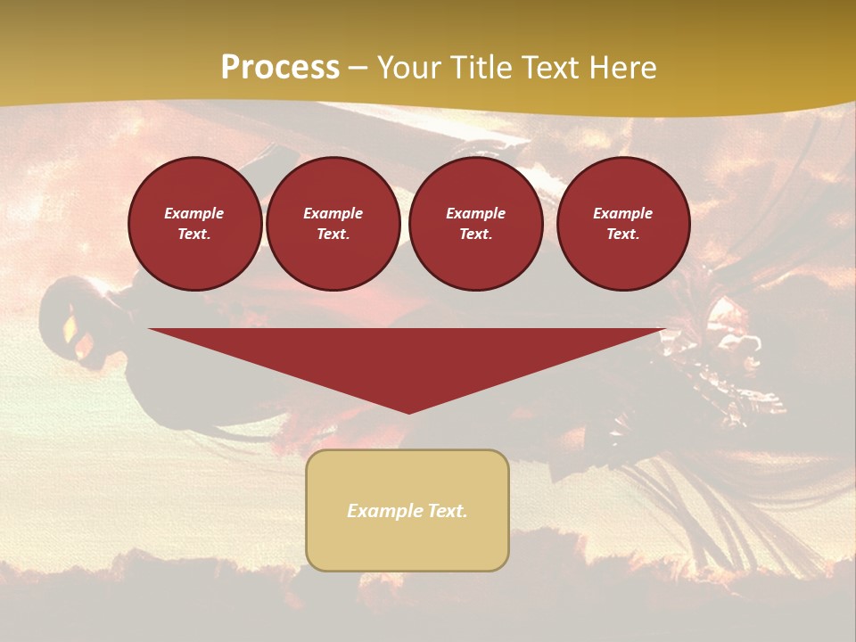 A Woman Holding A Sword In Her Hand PowerPoint Template