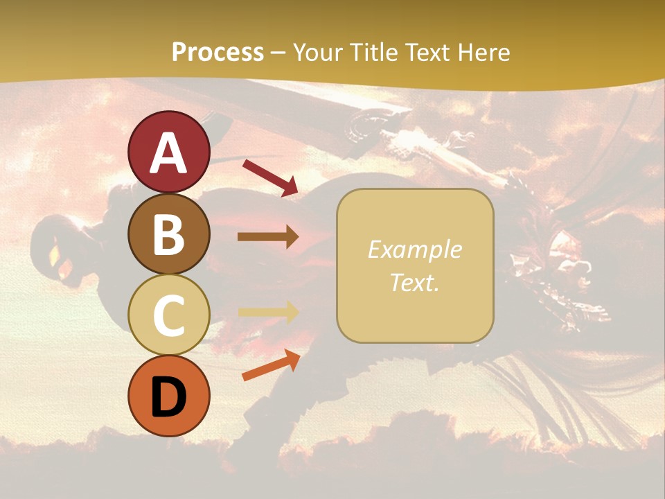 A Woman Holding A Sword In Her Hand PowerPoint Template