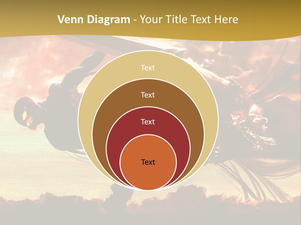 A Woman Holding A Sword In Her Hand PowerPoint Template