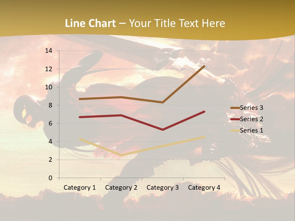 A Woman Holding A Sword In Her Hand PowerPoint Template