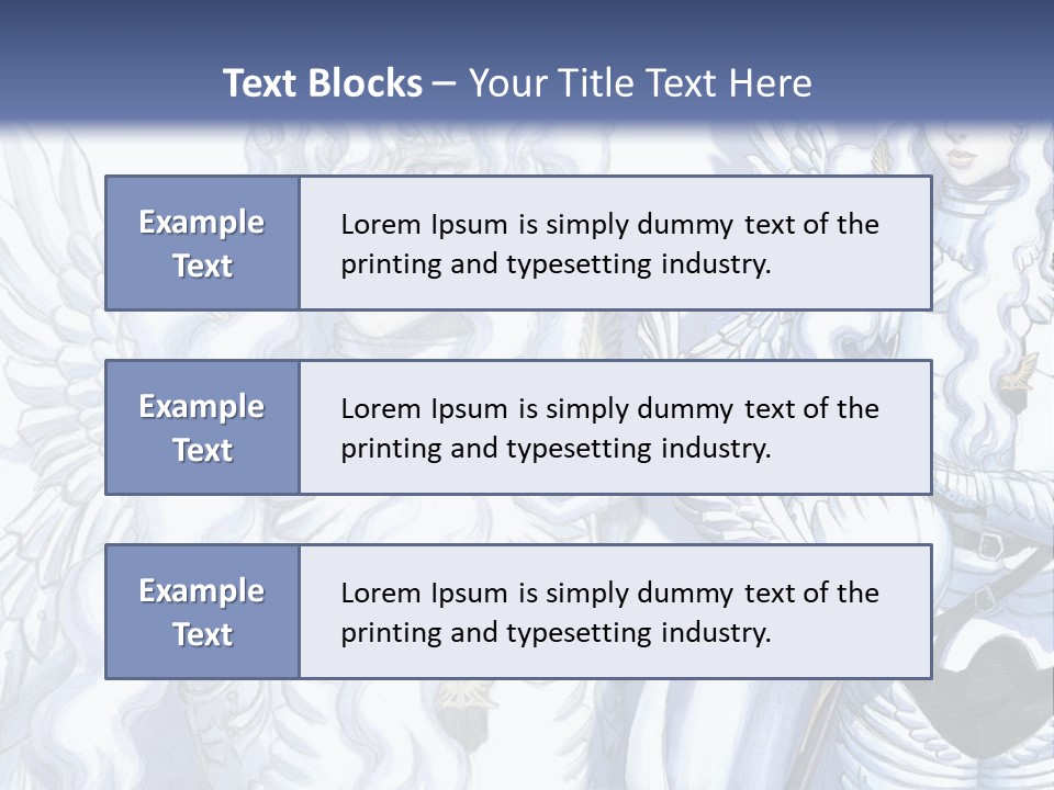 A Woman In A White Dress With Angel Wings PowerPoint Template