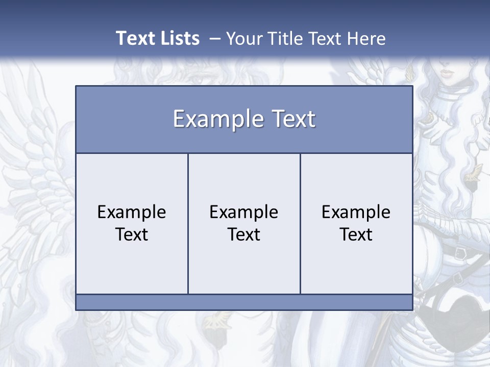 A Woman In A White Dress With Angel Wings PowerPoint Template