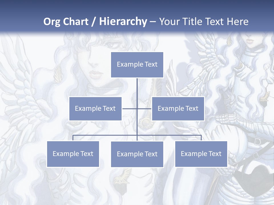 A Woman In A White Dress With Angel Wings PowerPoint Template