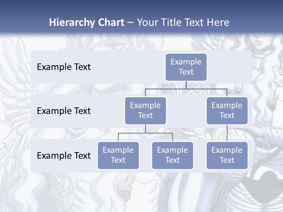 A Woman In A White Dress With Angel Wings PowerPoint Template