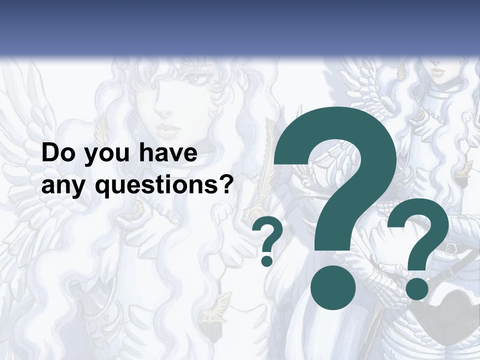 A Woman In A White Dress With Angel Wings PowerPoint Template