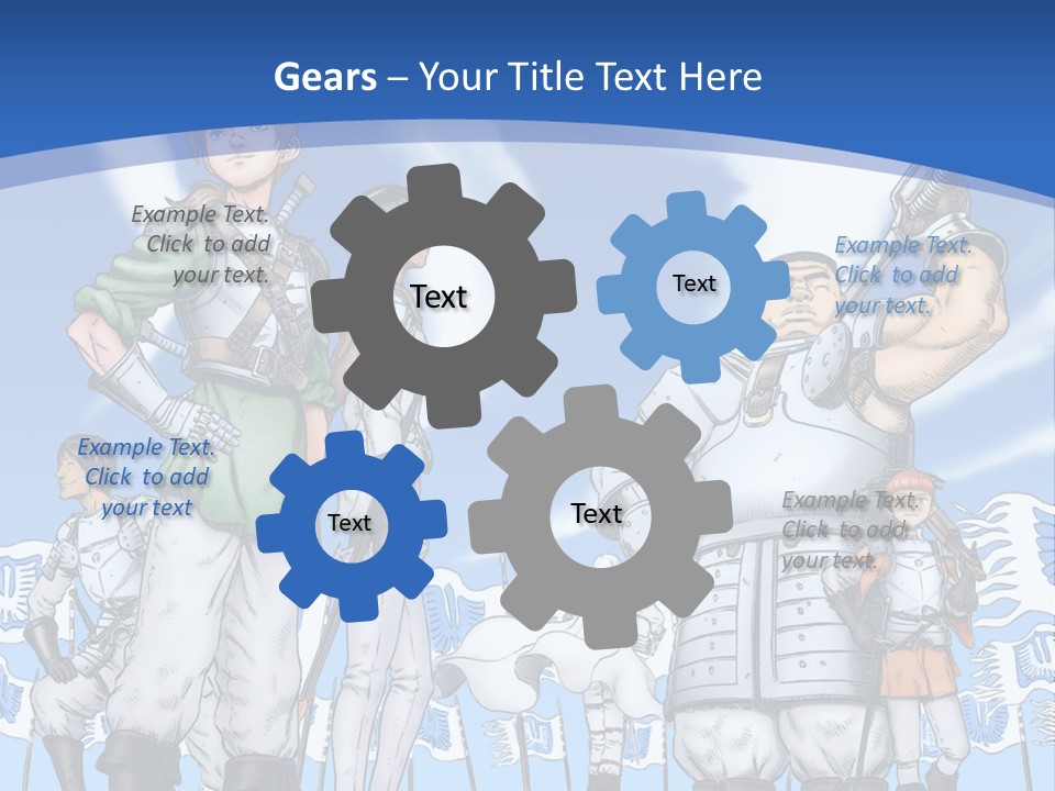 A Group Of People Standing Next To Each Other PowerPoint Template