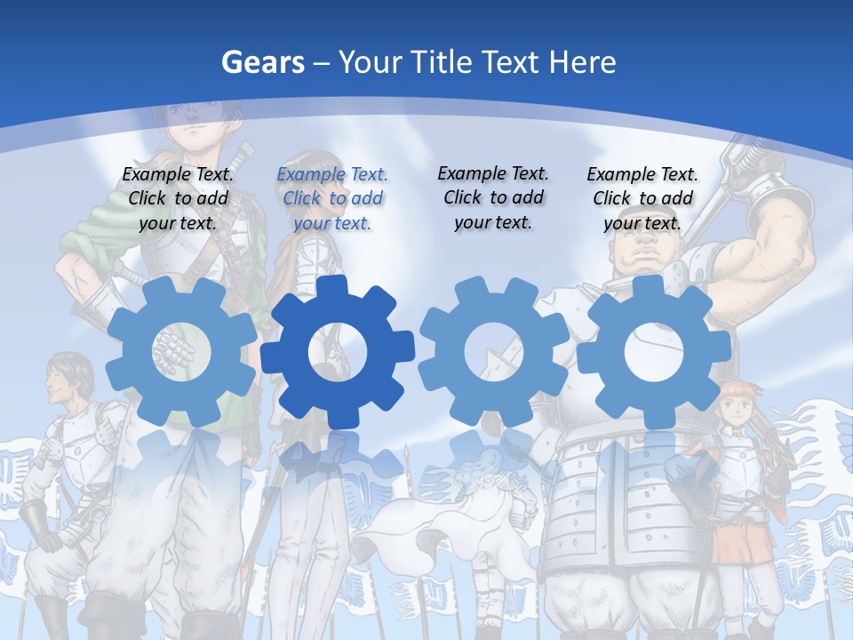 A Group Of People Standing Next To Each Other PowerPoint Template