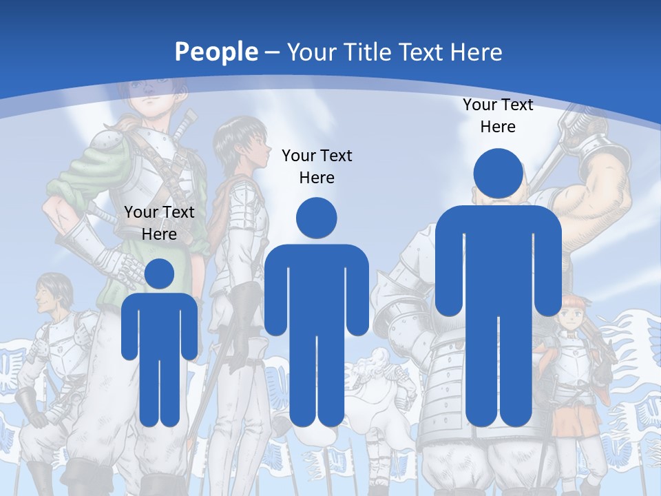 A Group Of People Standing Next To Each Other PowerPoint Template