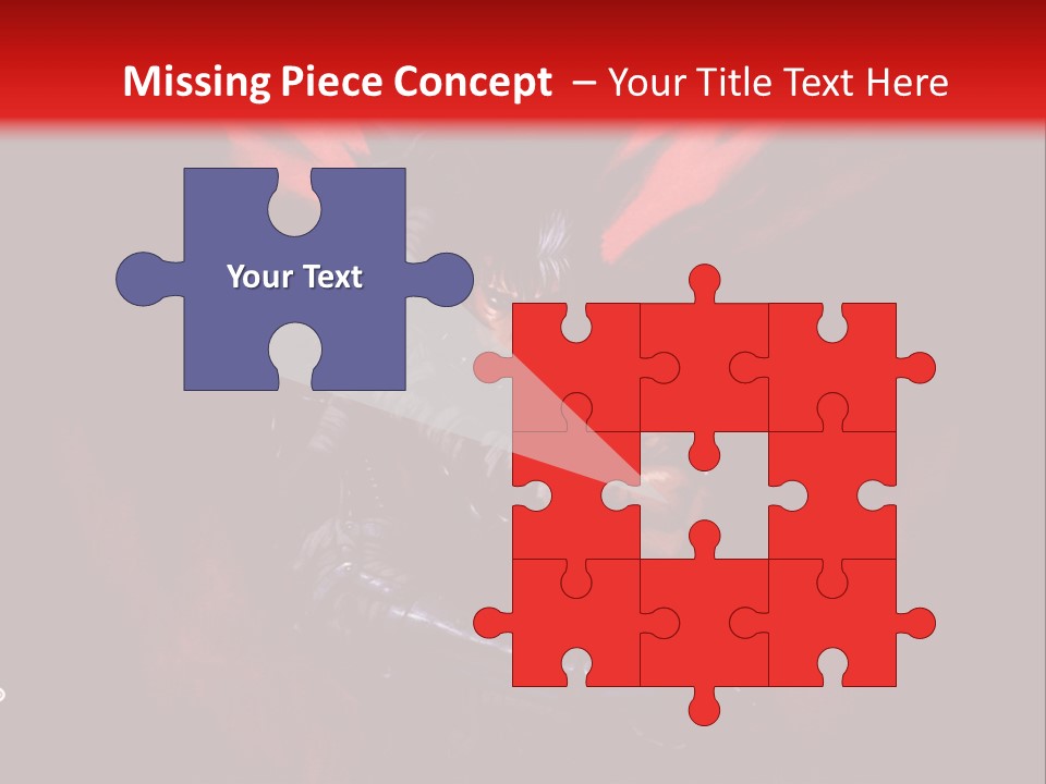 A Man With A Sword In His Hand Powerpoint Presentation PowerPoint Template