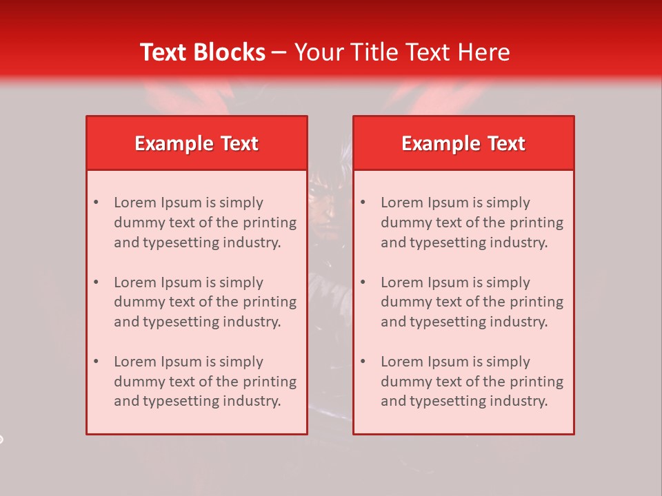 A Man With A Sword In His Hand Powerpoint Presentation PowerPoint Template