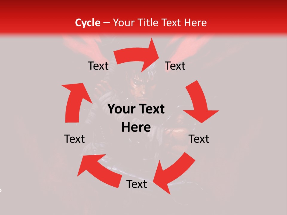 A Man With A Sword In His Hand Powerpoint Presentation PowerPoint Template