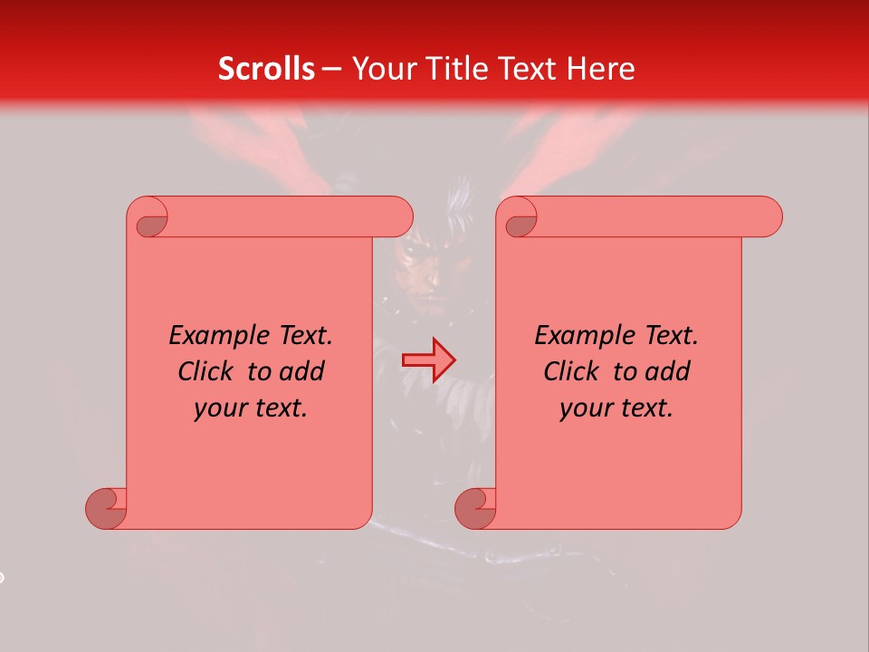 A Man With A Sword In His Hand Powerpoint Presentation PowerPoint Template