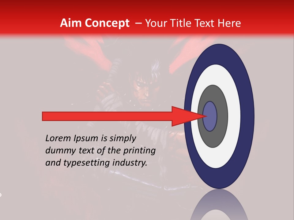 A Man With A Sword In His Hand Powerpoint Presentation PowerPoint Template