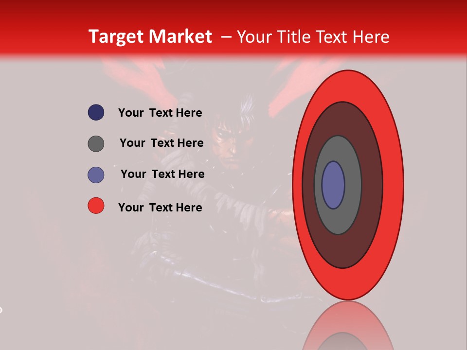 A Man With A Sword In His Hand Powerpoint Presentation PowerPoint Template