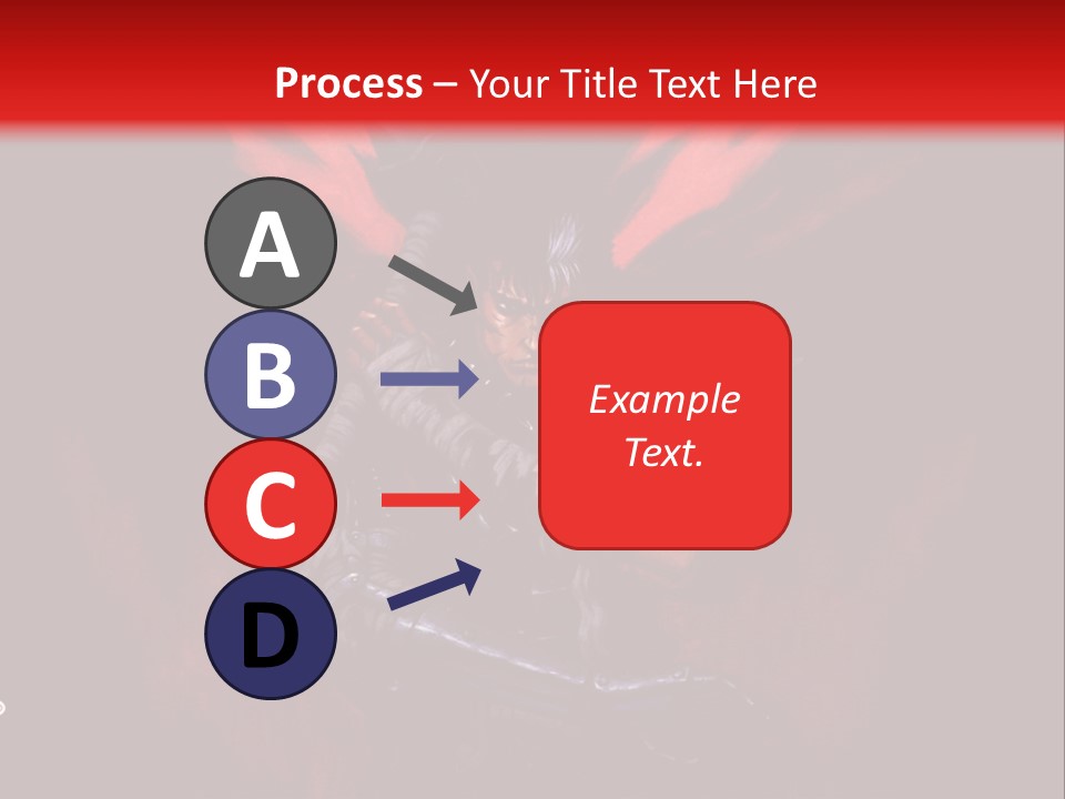 A Man With A Sword In His Hand Powerpoint Presentation PowerPoint Template