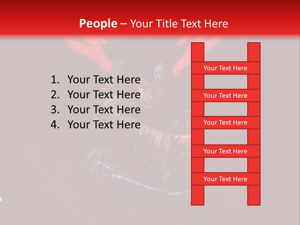 A Man With A Sword In His Hand Powerpoint Presentation PowerPoint Template