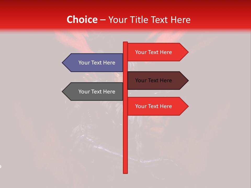 A Man With A Sword In His Hand Powerpoint Presentation PowerPoint Template