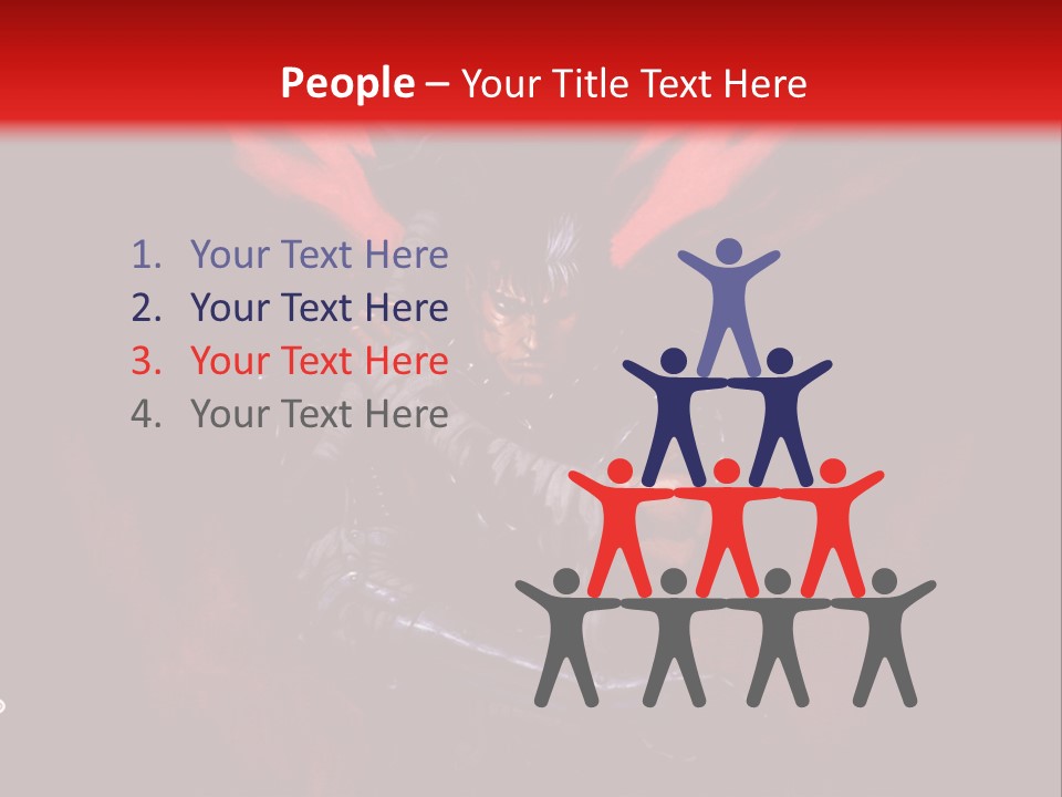 A Man With A Sword In His Hand Powerpoint Presentation PowerPoint Template