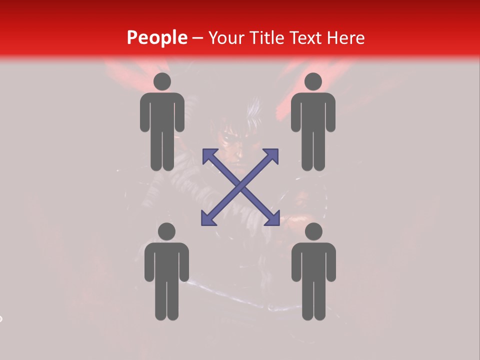 A Man With A Sword In His Hand Powerpoint Presentation PowerPoint Template