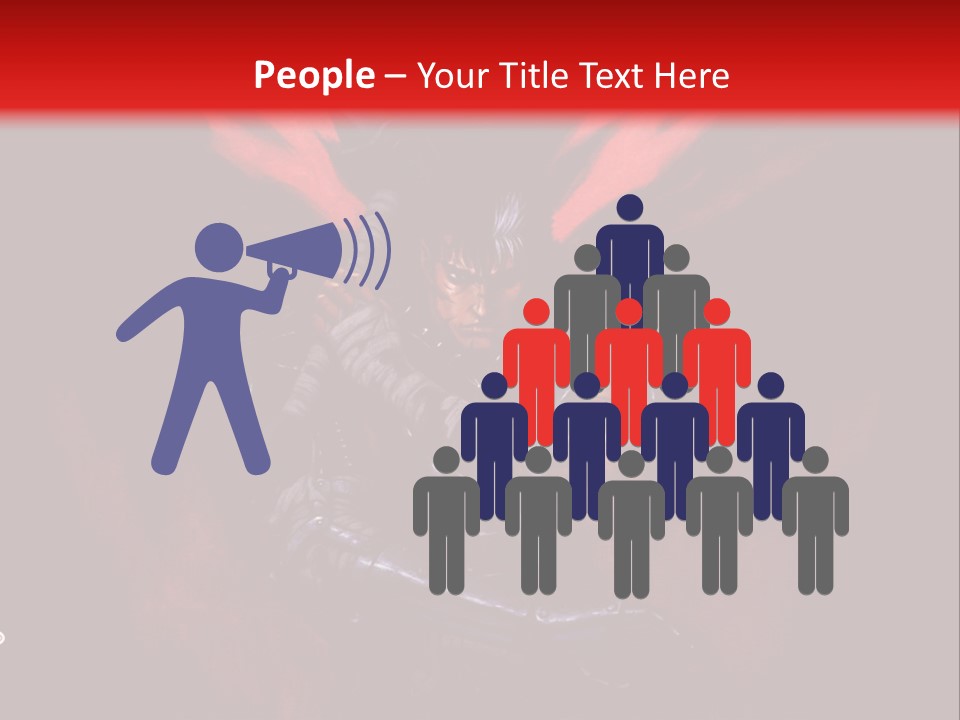 A Man With A Sword In His Hand Powerpoint Presentation PowerPoint Template