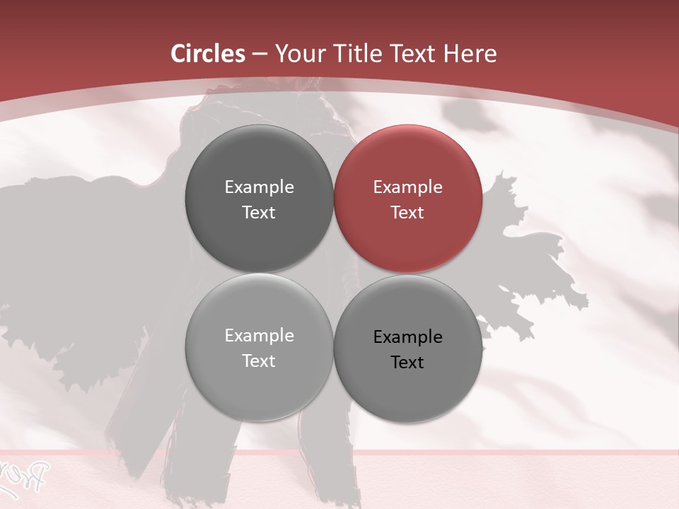 A Man With A Sword Standing In Front Of A Red Background PowerPoint Template