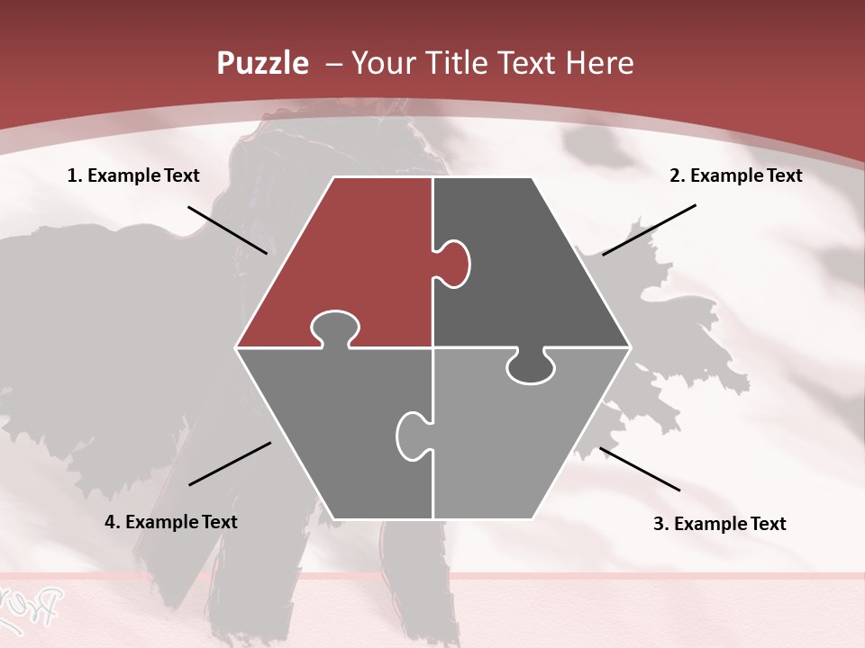 A Man With A Sword Standing In Front Of A Red Background PowerPoint Template