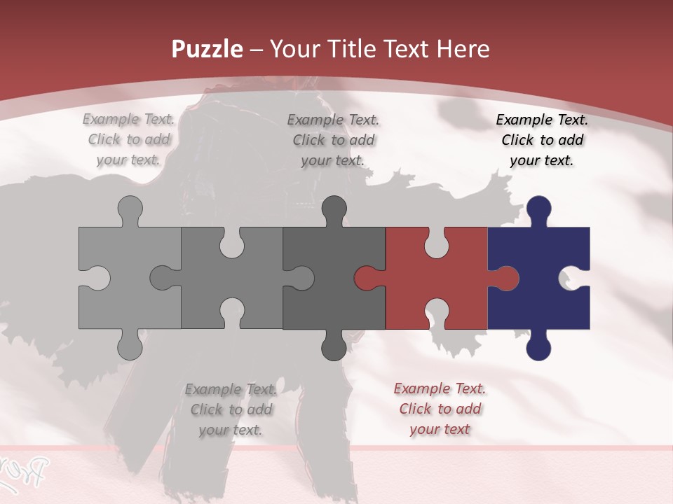 A Man With A Sword Standing In Front Of A Red Background PowerPoint Template