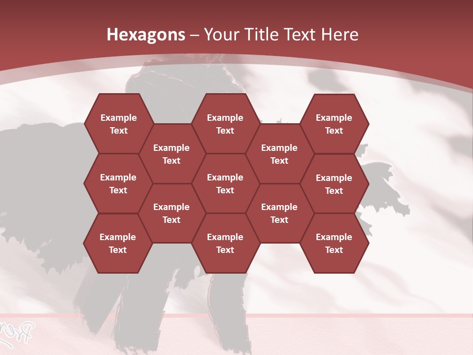 A Man With A Sword Standing In Front Of A Red Background PowerPoint Template