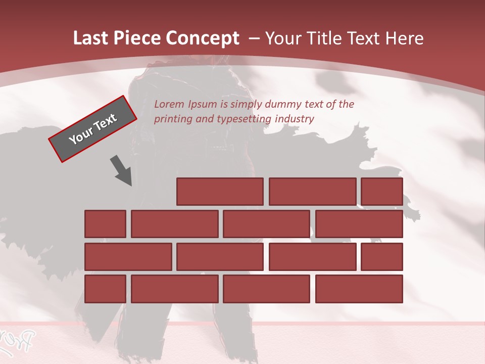 A Man With A Sword Standing In Front Of A Red Background PowerPoint Template