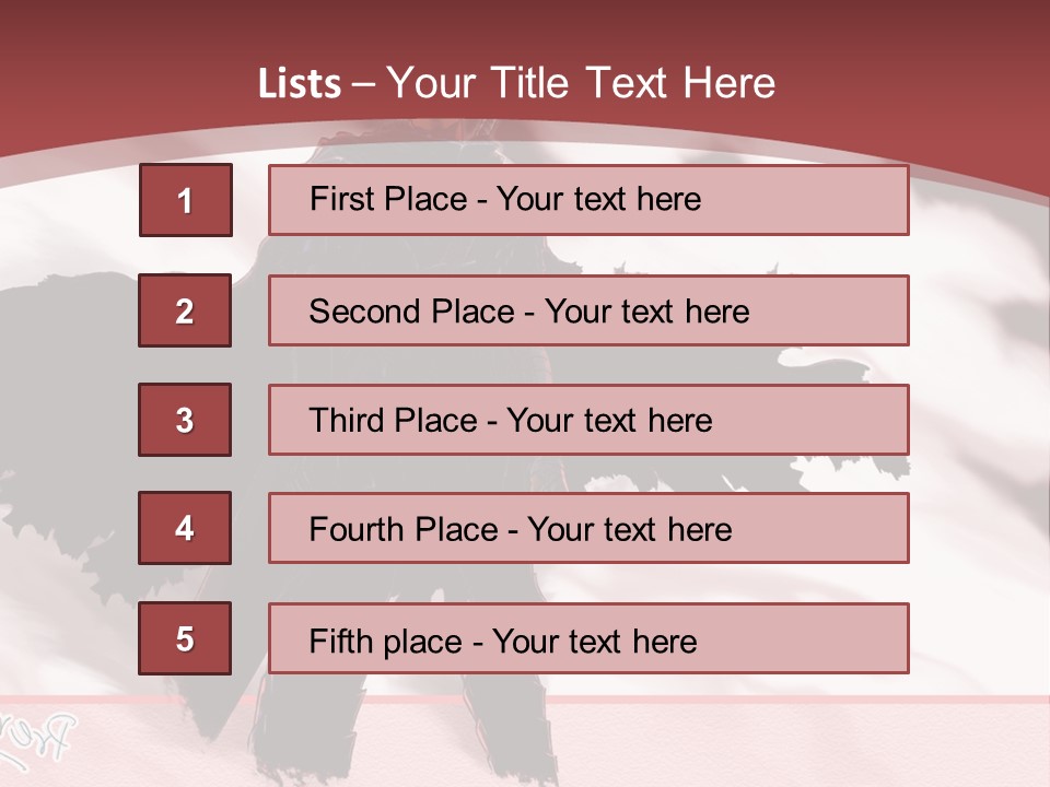 A Man With A Sword Standing In Front Of A Red Background PowerPoint Template