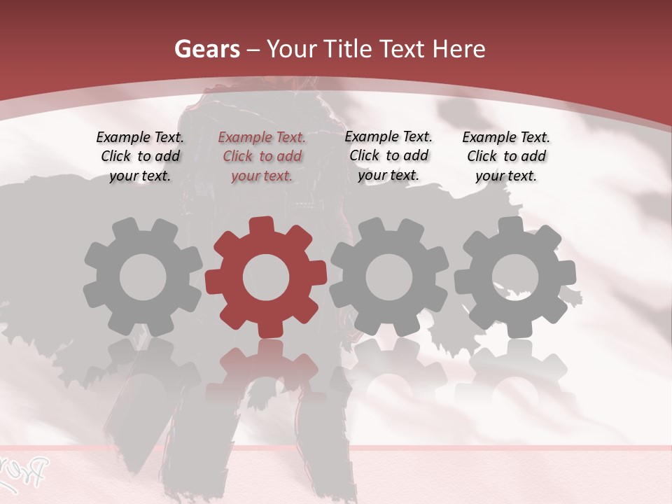 A Man With A Sword Standing In Front Of A Red Background PowerPoint Template