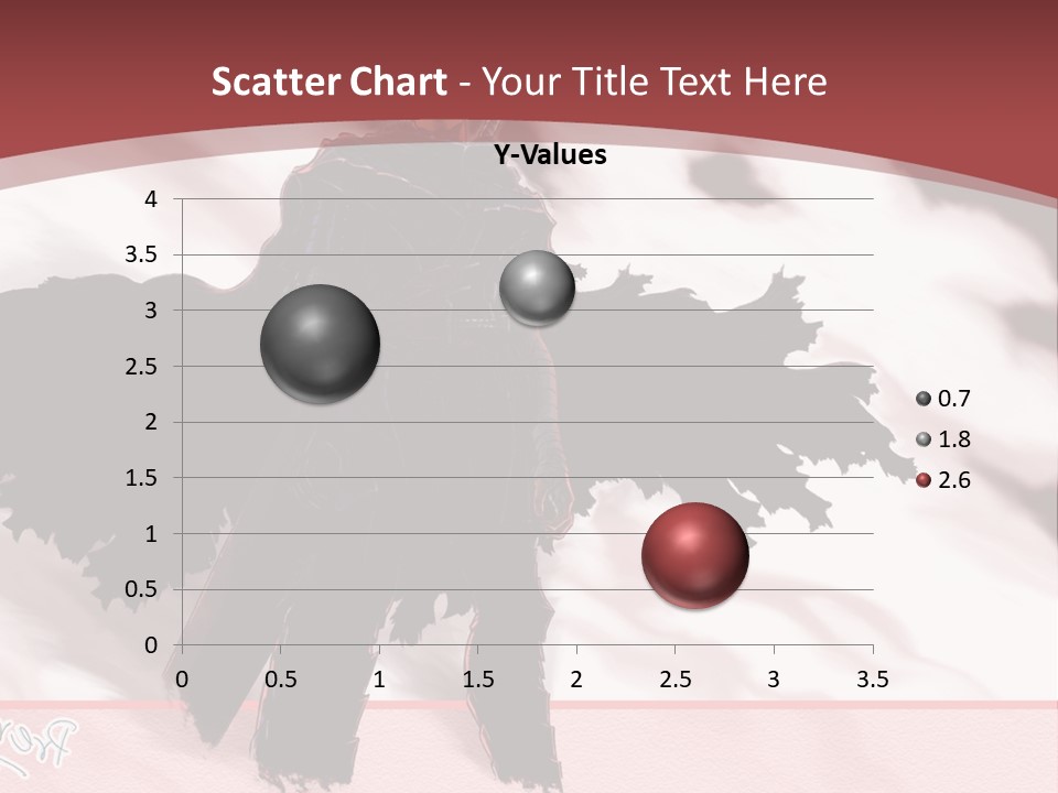 A Man With A Sword Standing In Front Of A Red Background PowerPoint Template