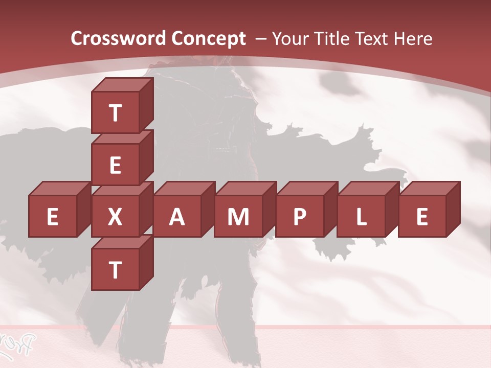 A Man With A Sword Standing In Front Of A Red Background PowerPoint Template