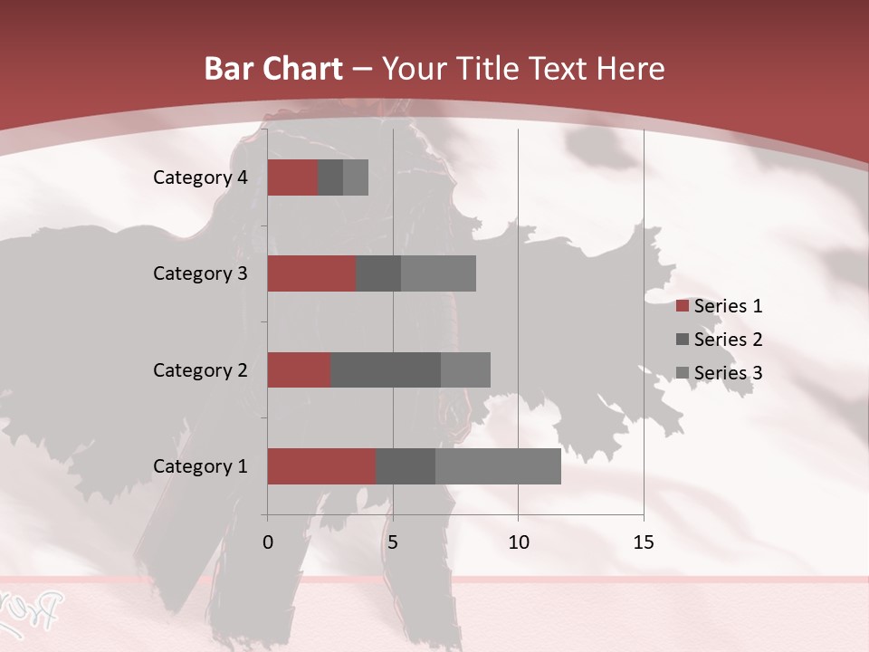 A Man With A Sword Standing In Front Of A Red Background PowerPoint Template