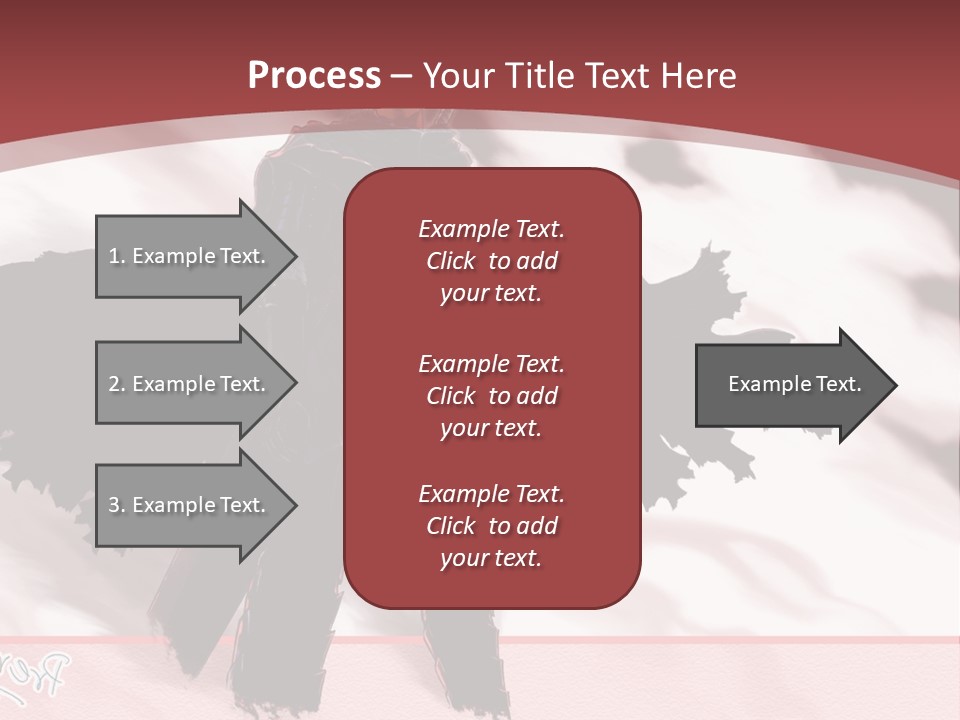 A Man With A Sword Standing In Front Of A Red Background PowerPoint Template