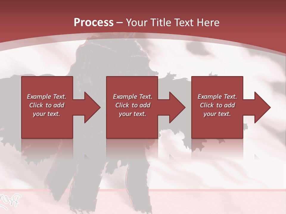 A Man With A Sword Standing In Front Of A Red Background PowerPoint Template