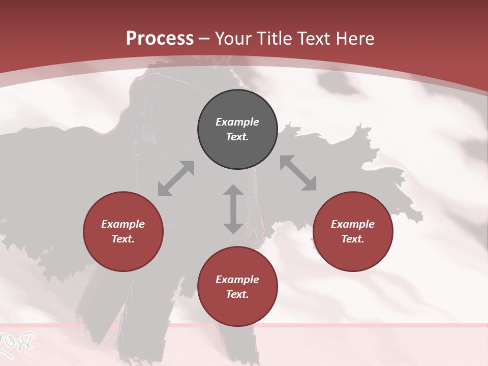 A Man With A Sword Standing In Front Of A Red Background PowerPoint Template