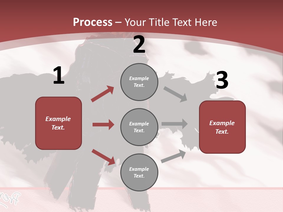 A Man With A Sword Standing In Front Of A Red Background PowerPoint Template