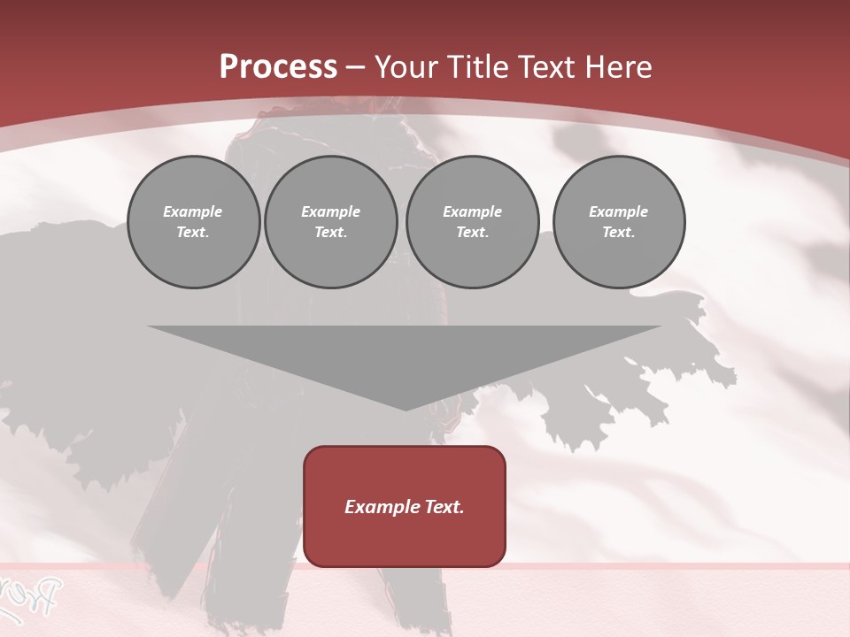 A Man With A Sword Standing In Front Of A Red Background PowerPoint Template