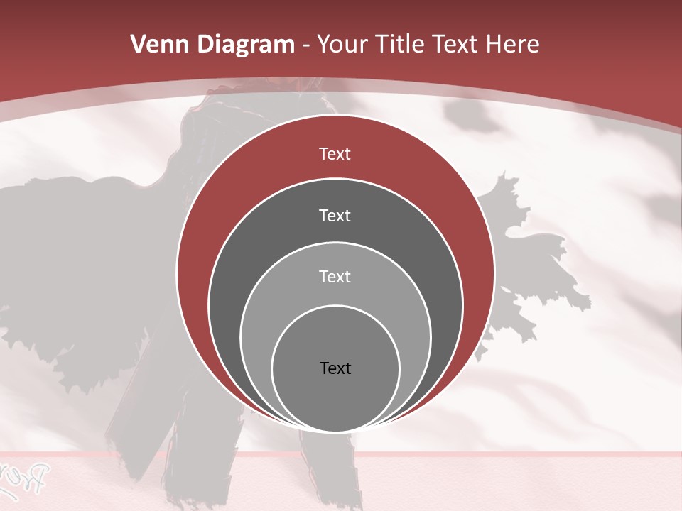 A Man With A Sword Standing In Front Of A Red Background PowerPoint Template