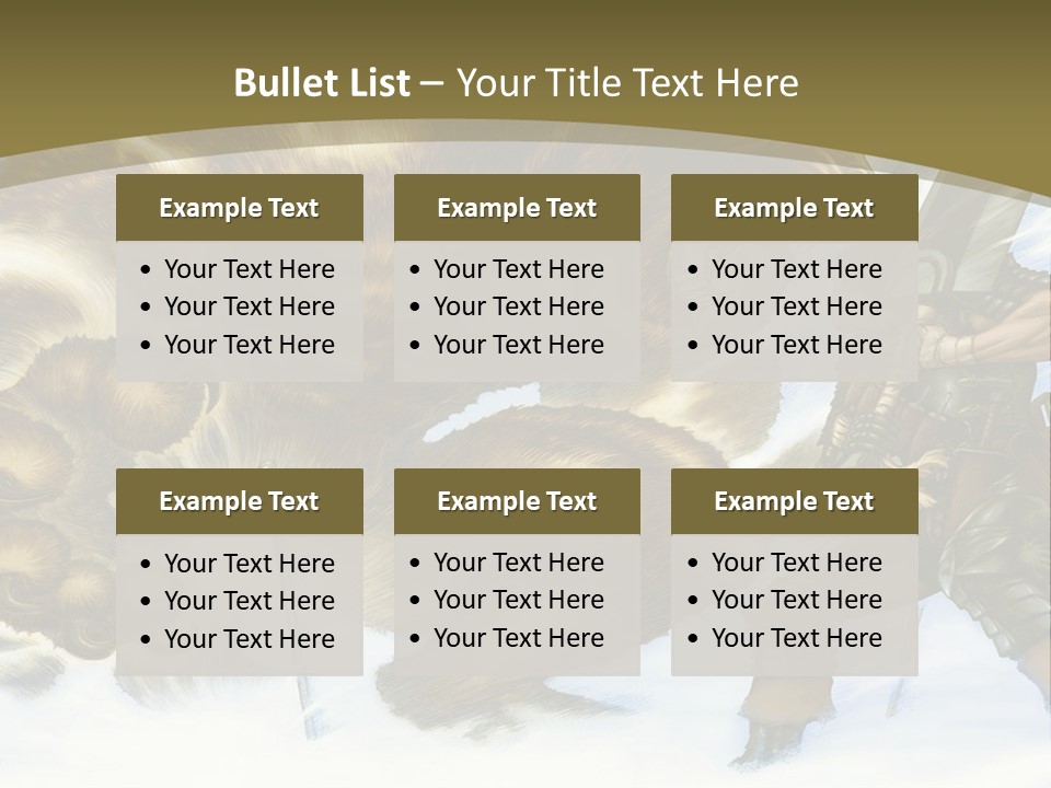 A Man With A Sword And A Big Bear In The Background PowerPoint Template