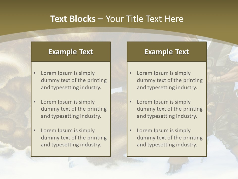 A Man With A Sword And A Big Bear In The Background PowerPoint Template