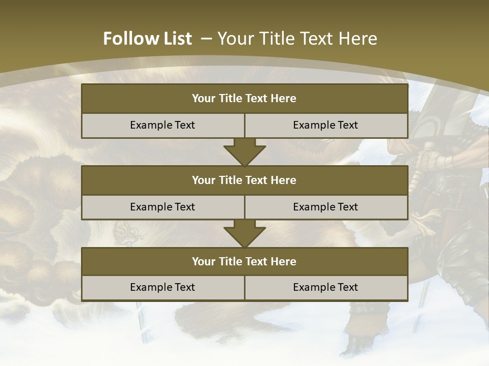 A Man With A Sword And A Big Bear In The Background PowerPoint Template