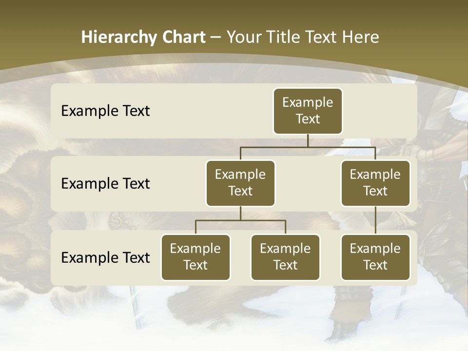 A Man With A Sword And A Big Bear In The Background PowerPoint Template