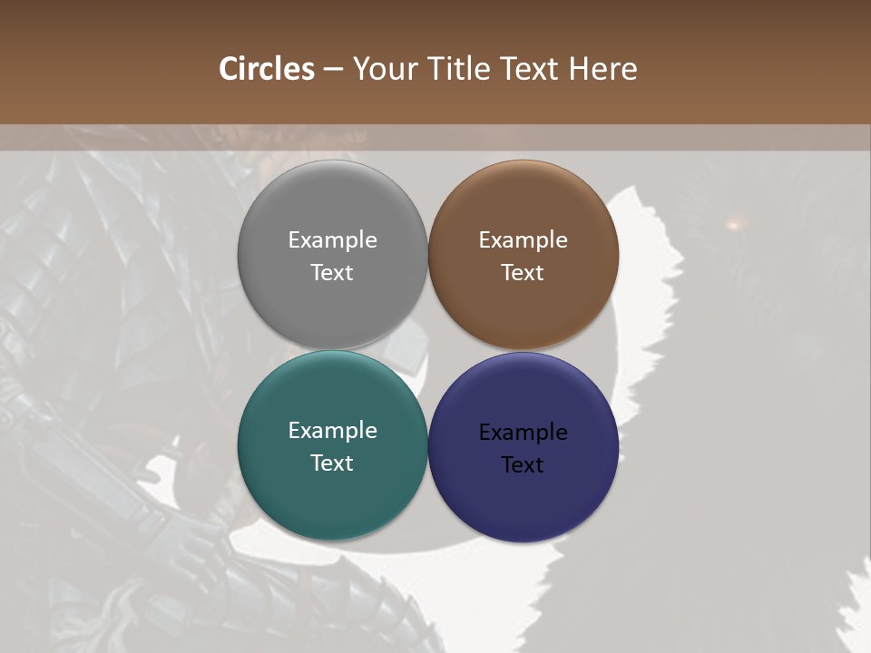 A Picture Of A Demon And A Demon With A Sword PowerPoint Template