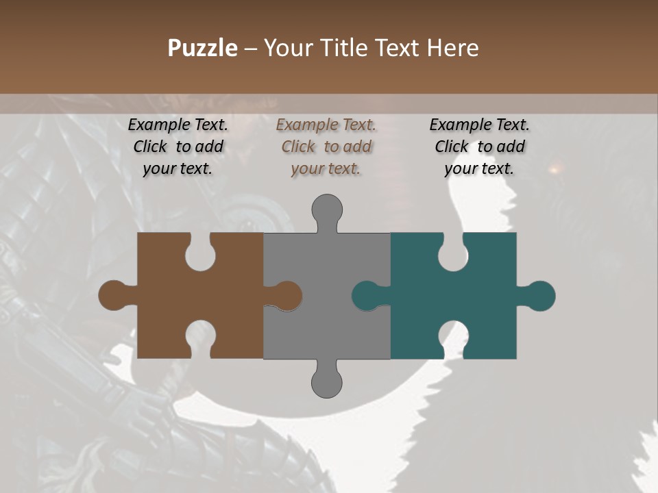 A Picture Of A Demon And A Demon With A Sword PowerPoint Template