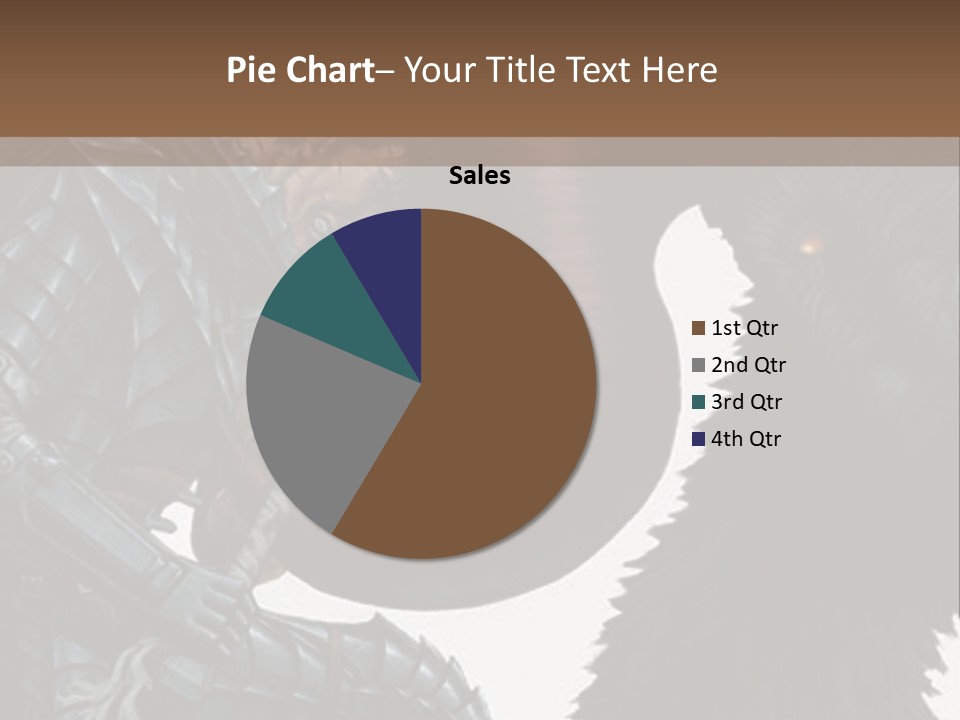 A Picture Of A Demon And A Demon With A Sword PowerPoint Template