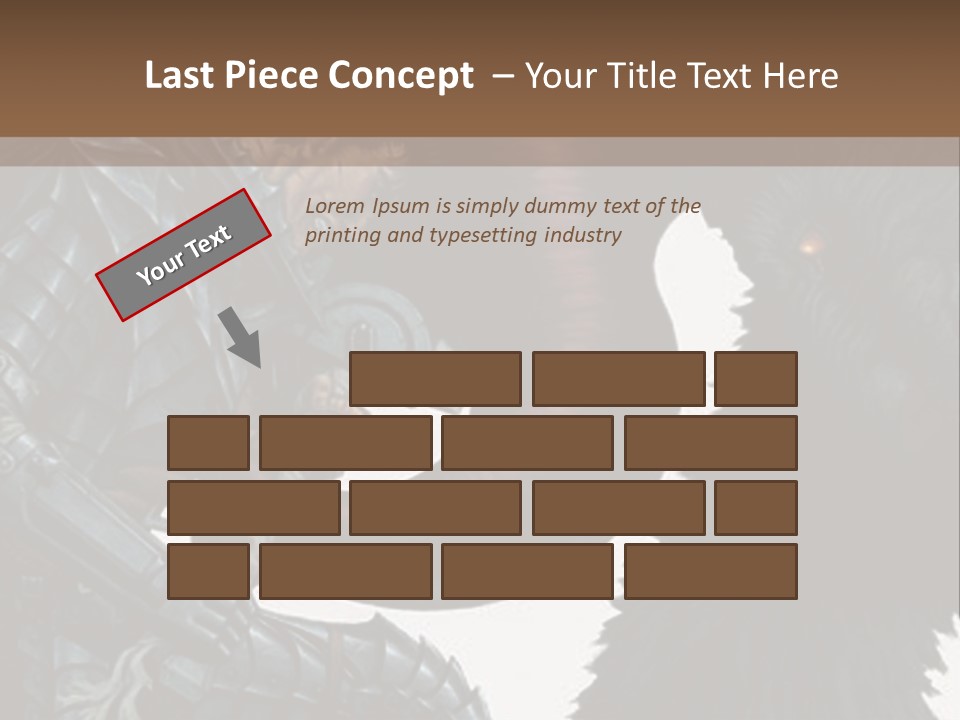 A Picture Of A Demon And A Demon With A Sword PowerPoint Template