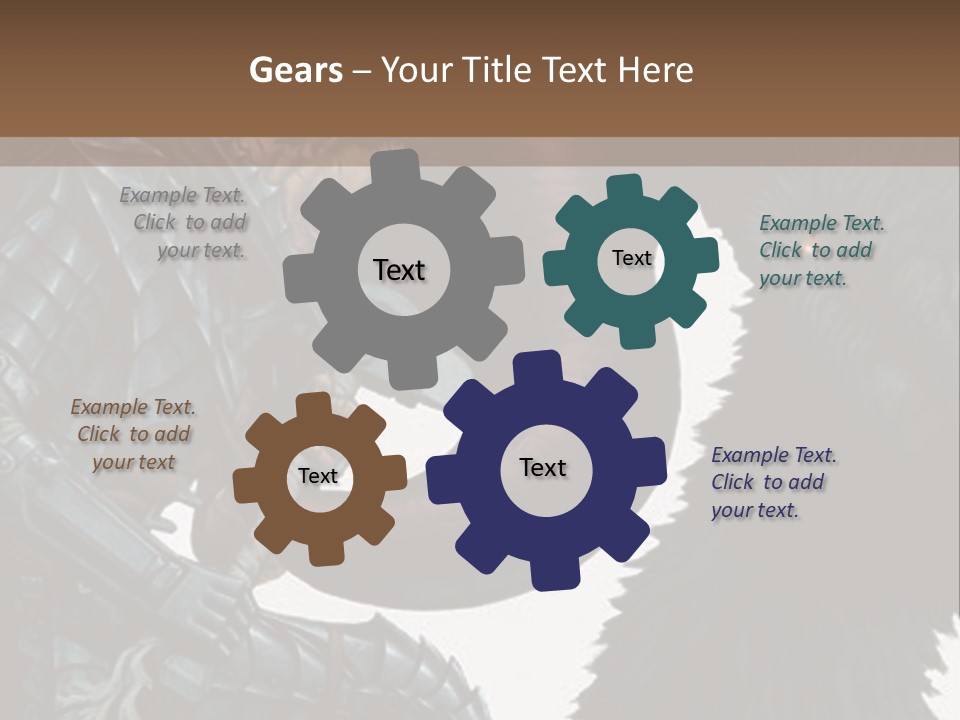 A Picture Of A Demon And A Demon With A Sword PowerPoint Template