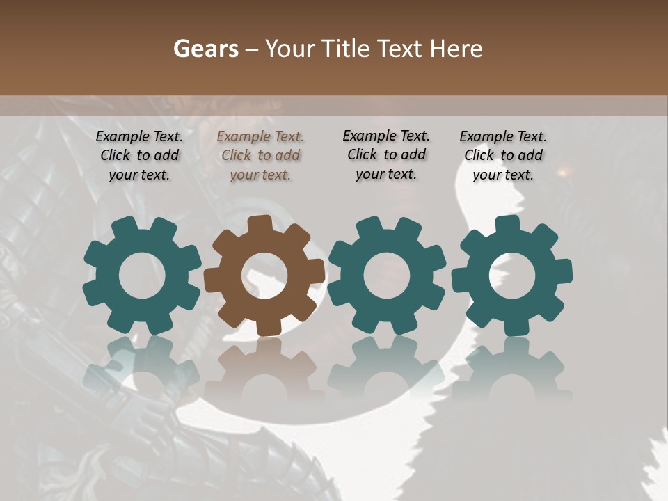 A Picture Of A Demon And A Demon With A Sword PowerPoint Template